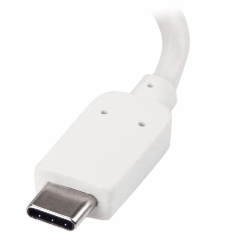 StarTech CDP2VGAUCPW USB C to VGA Adapter with Power Delivery - White